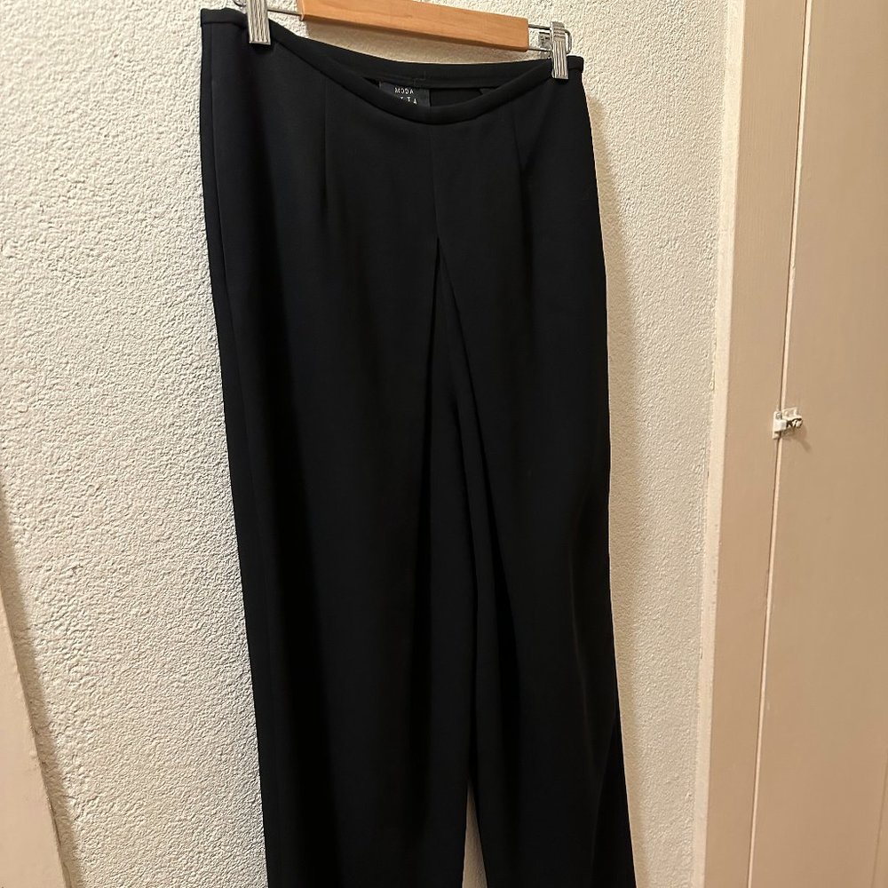 Moda Seta Sandra King Women's Dress Pants Size 10 Black Color